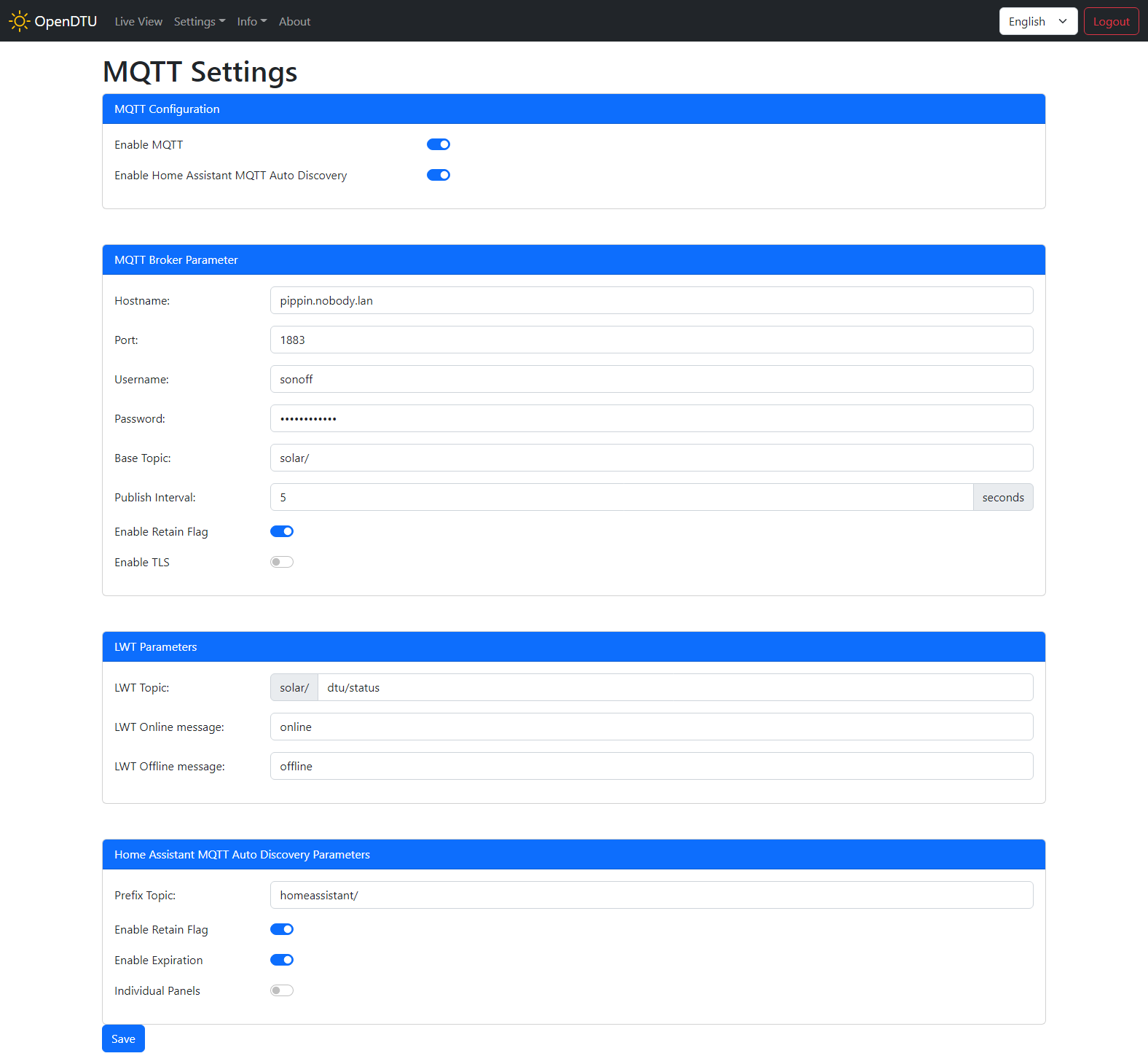 MQTT Admin