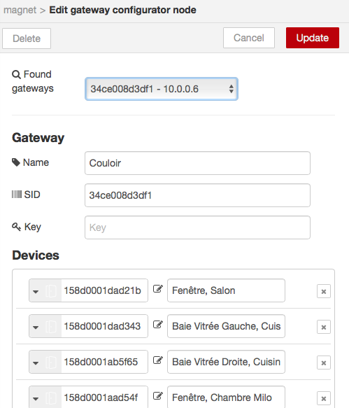 Mi configurator in node-red Mi configurator in node-red